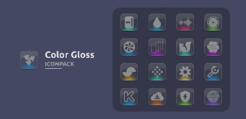 Color gloss icon pack