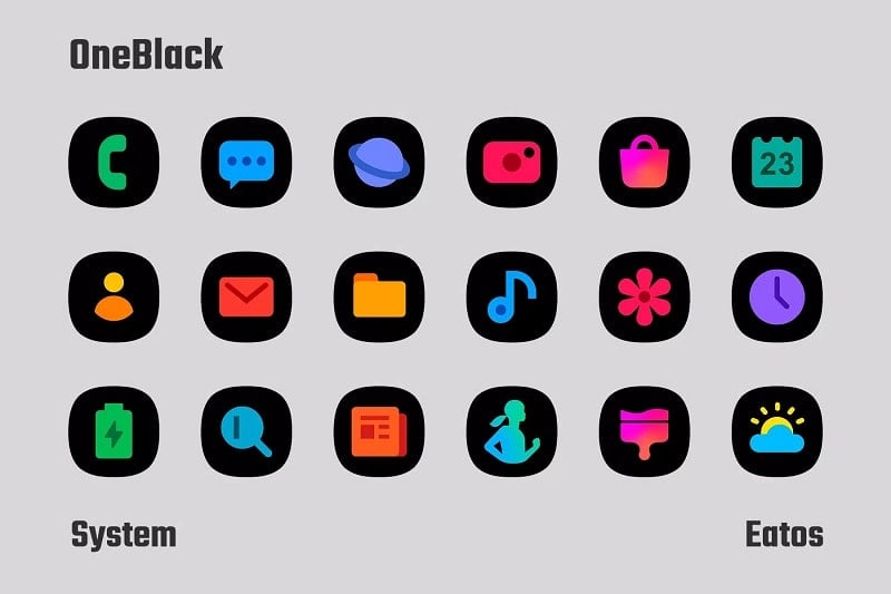 OneBlack Icon Pack